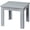 Grey, variant on LiteHaven  Outdoor Wooden Side Table, Square Patio Side Table, Small Outdoor Table for Patio, Backyard, Garden, Poolside, Balcony, Adirondack Conversation End Table (Navy Blue)
