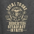 thumbnail image 6 of Wild Bobby, Loyal To One Dedicated Steadfast In Faith | Religious Bible Verse John 14:6 Inspirational/Christian Unisex Graphic Hoodie Sweatshirt, Heather Black, Medium, 6 of 6