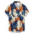 thumbnail image 3 of BRGZLK Men's Short Sleeve Hawaiian Shirt Floral Button Down Shirts Tropical Holiday Beach Shirts Lightweight Summer Tops, 3 of 5