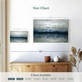 thumbnail image 3 of Elephant Stock Shimmer Abstract Wall Art - Horizontal Canvas Wall Art - Living Room Wall Decor - Abstract Canvas - Gray And Blue Decor By Stephane Fontaine - 12" x 8", 3 of 6