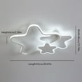 thumbnail image 2 of Acrylic Star LED Ceiling Light Dimmable Lamp Room Decor Lighting Fixture w/Remote Control, 2 of 14