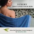 thumbnail image 4 of Plush Bamboo Towel Set - Viscose from Bamboo + Cotton - 8pc - Indigo, 4 of 8