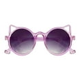thumbnail image 2 of BRGZLK Kids Summer Sunglasses Toddler Kitten Ear Sunglasses Gradual Change Lovely Fashion Sunglasses for Boys Girls Age 2-12 Purple Free Size, 2 of 3