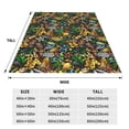 thumbnail image 3 of Cauagu Hawaiian Culture Symbols Pattern Flannel Bed Blankets,Fleece Blanket Comfortable Air Conditioning Blanket for Sofa Bed Travel Couch & Living Room -80"x60", 3 of 8