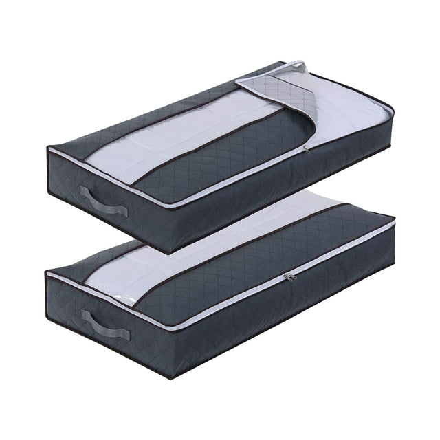 Yhmxh Home Rangement-Bacs de Rangement Contenant de Rangement Organisation et Rangement Sacs de Rangement sous le Lit, Grands Bacs de Rangement sous le Lit avec Poignées Renforcées, Sacs et Contenants de Rangement sous le Lit