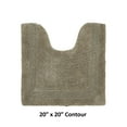 thumbnail image 2 of Better Trends 20" x 20" U-Shape Toilet Rug, 100% Cotton Tufted Bathroom Rug, Contour Mat, Water Absorbent, Reversible, Machine Wash (Beige) Lux Collection, 2 of 6
