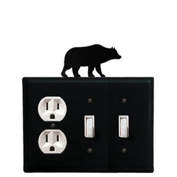 Bear Single Outlet CUSTOM Product Double Switch Cover