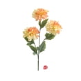thumbnail image 2 of Artificial Peony Flowers for Vase, 3 Dahlias Artificial Flowers for Vintage Decor, Table Centerpieces, Entryway and Home Decor, #02, 2 of 6