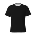 thumbnail image 4 of Vsdgher Black Print Men's Dry Fit Mesh Athletic Shirts Moisture Wicking Tennis T-Shirt Tops, 4 of 9