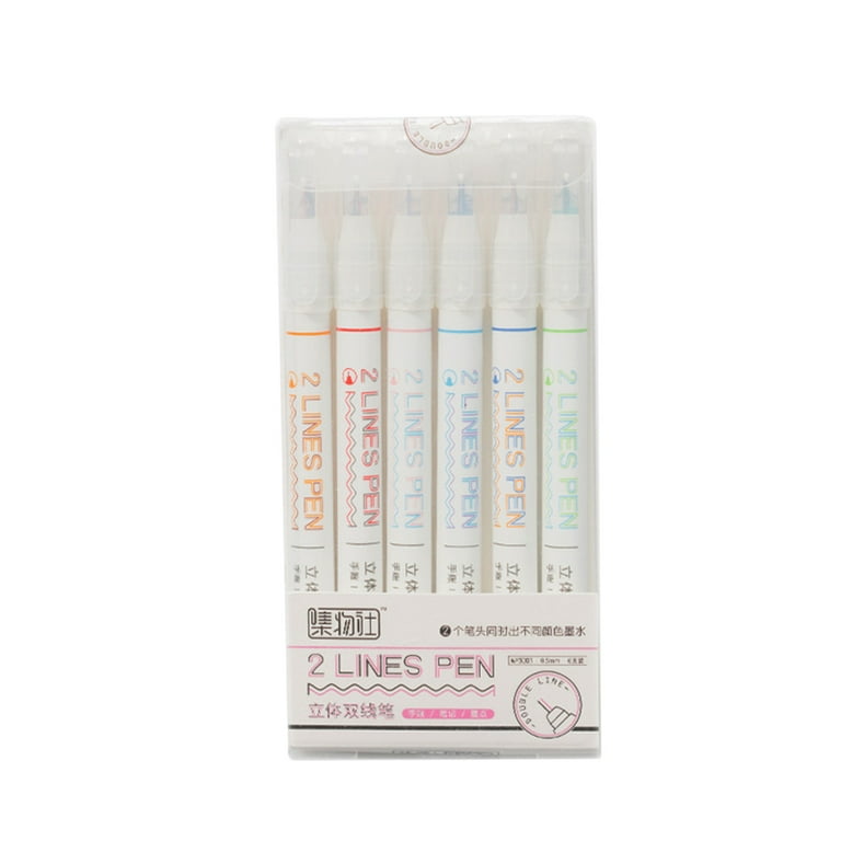 Double Lines Pen - Set of 6! – NotebookTherapy