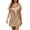Beige, variant on MELDVDIB Dresses for Women Sequined V-Neck Short Sleeve Spring Summer Short Dress Solid Color Fashion Casual Loose Outfits