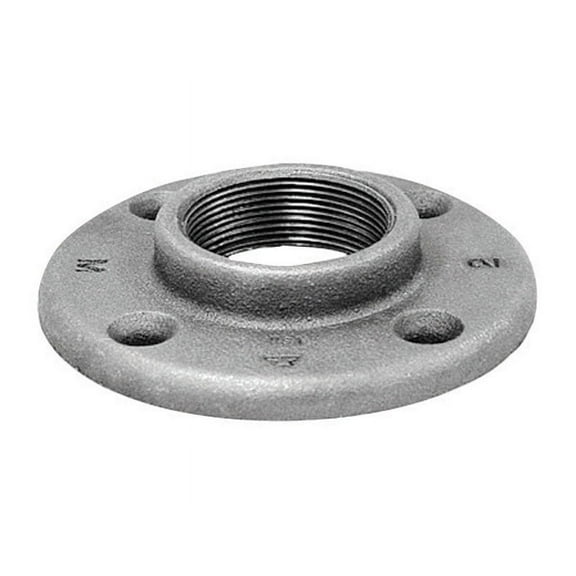 Anvil 1-1/2 in. FPT Black Malleable Iron Floor Flange