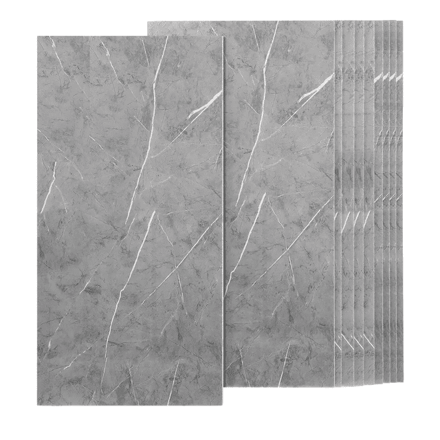 Paneles Autoadhesivos Bloosom Pared Imitan Ladrillo De Mármol 20pcs Gris