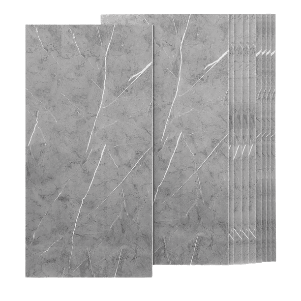 Paneles Autoadhesivos Bloosom Pared Imitan Ladrillo De Mármol 20pcs Gris