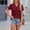 *Wine, variant on ClodeEU Women's V-Neck Short Sleeve Collar T-Shirt ,Casual Pleated Shirts Loose Fit Tee White,Womens Plus S