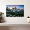 thumbnail image 2 of Elephant Stock Fitz Roy Snowy Mountain Wall Art - Horizontal Canvas Wall Art - Living Room Wall Decor - Nature Canvas - Blue And Teal Decor - 12" x 8", 2 of 8