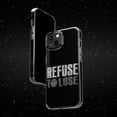 thumbnail image 6 of DistinctInk Clear Case for Apple iPhone 15 PLUS (6.7" Screen) - Refuse to Lose Baseball, 6 of 9