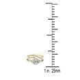 thumbnail image 3 of AoneJewelry 10K Rose, White & Yellow Gold 3/4 Carat Engagement Bridal Set Ring, 3 of 5