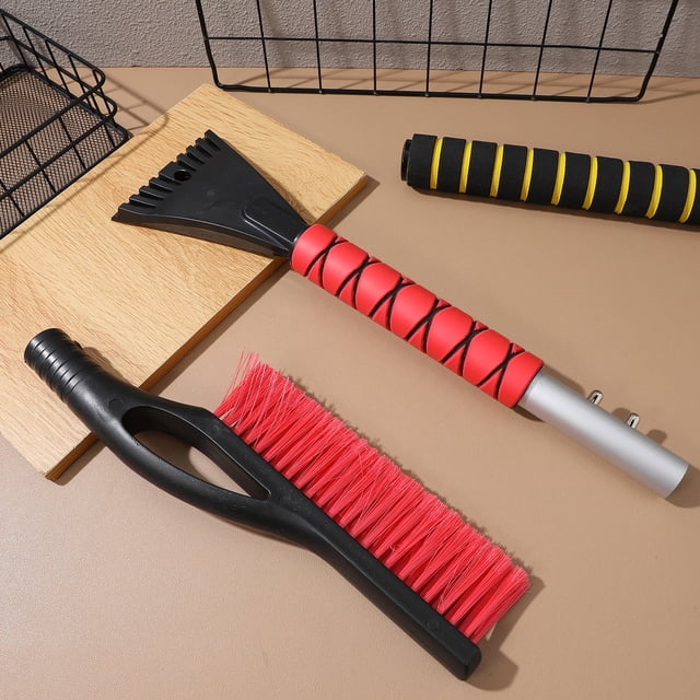 unbranded Cepillo Y Raspador Para Parabrisas Color Rosa Ideal Para Eliminar Nieve Y Hielo En Vehículos Grandes