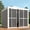 White, variant on Mirador 111S Outdoor Pergola Aluminum Sliding PC Door w/Handle 10' Side, 4 Panels, Dark Grey(Not Pergola)