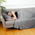 thumbnail image 3 of Aship Gradient Cooling Blanket Queen Size, Double-Sided Q-Max>0.5 Arc-Chill Summer Blanket, Breathable Soft Silky Skin-Friendly Cooling Blanket for Hot Sleeper - Gray 79"x87", 3 of 10