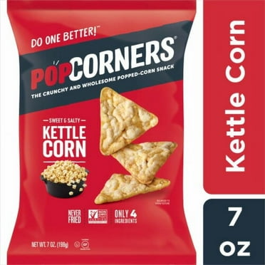 2X - Popcorners Sweet and Salty Kettle Popped Corn Chips-7 oz