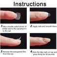 thumbnail image 4 of 20 Sheets (480Pcs) Double Sided Glue Nail Adhesive Tabs - Waterproof Breathable Transparent Nail Glue Stickers for Press on Nails, Sticky Tabs for False Nails Tips, 4 of 5