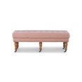 thumbnail image 2 of Linon Isabelle 50" Wood Upholstered Bench in Pink, 2 of 10