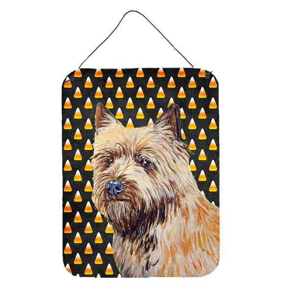 Carolines Treasures LH9061DS1216 Cairn Terrier Candy Corn Halloween Portrait Wall or Door Hanging Prints 12WX16H