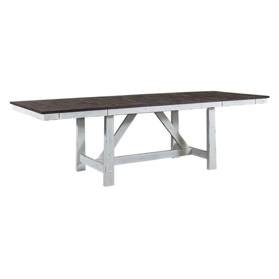 Farmhouse White Trestle Table