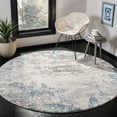 thumbnail image 2 of SAFAVIEH Invista Sylvester Abstract Area Rug, Grey/Blue, 6'7" x 6'7" Round, 2 of 11