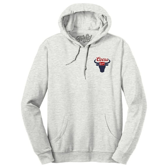 Tee Luv Coors Banquet Rodeo Faded Beer Logo Hoodie (Men's) (S)