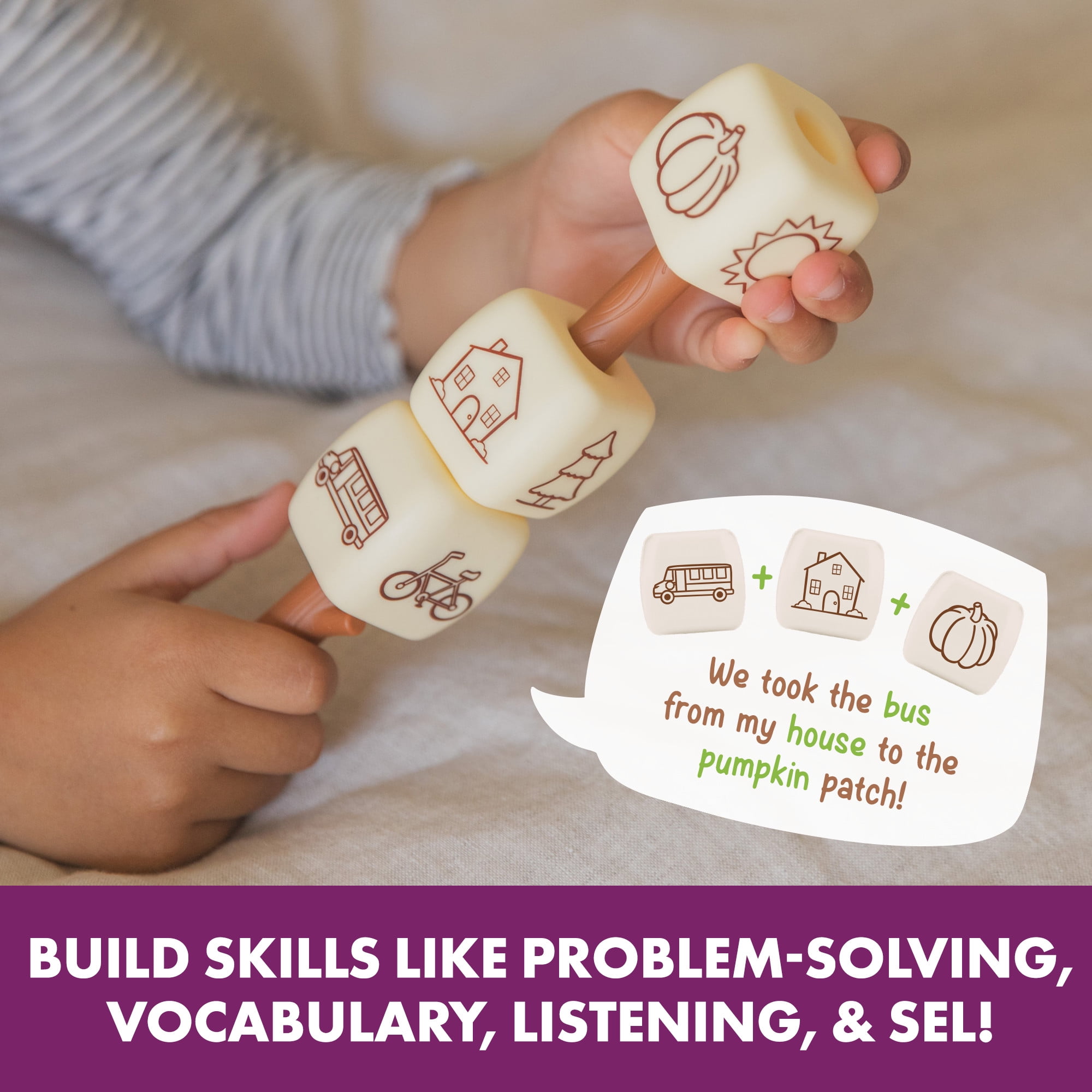 Educational Insights Campfire Chatmallows, 18 Piece Storytelling Game for Toddlers Ages 4+