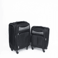 thumbnail image 3 of Tcbosik 2-Piece Set (20", 24"), Softside Luggage with Wheels, Lightweight Travel Suitcase, Black, 3 of 8