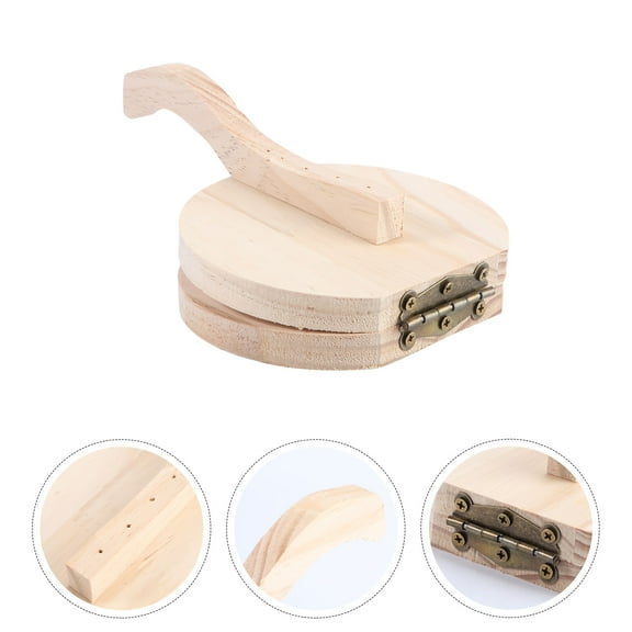 IFANLANDOR Kitchen Dumpling Making Tool Wooden for Home Use 1Pcs 7.7X4.7X1.2In