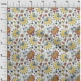thumbnail image 3 of oneOone Cotton Cambric Yellow Fabric Block Dress Material Fabric Print Fabric By The Yard 42 Inch Wide-F8, 3 of 6