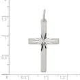 thumbnail image 3 of Auriga Fine Jewelry 925 Sterling Silver Cross Charm Pendant for Women(L-36mm, W-20mm), 3 of 6