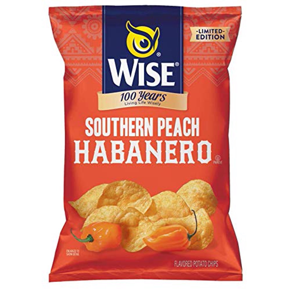 Wise Foods Southern Peach Habanero Potato Chips, 4Pack 7.75 oz. Bags