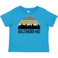 thumbnail image 3 of Inktastic Baltimore Maryland Skyline Sunset Boys or Girls Baby T-Shirt, 3 of 5