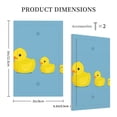 thumbnail image 3 of Fotbe Cute Ducky Print Duplex Receptacle Wall Plate, 1-Gang 5.0" x3.0" Wall Outlet Covers, Dual Outlet Faceplates Covers, Color-matched Screws Included-Style V, 3 of 6