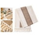 thumbnail image 3 of 2x macramé de arpillera de empalme, decoración de Natural, hueco con borlas, encaje de , decoración de c Gloria Camino de escritorio macramé, 3 of 9