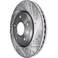 thumbnail image 4 of Detroit Axle - Rear Brake Rotors for Hyundai Kona Electric Tucson Kia Sportage, Drilled and Slotted Disc Brake Rotors 2024 2025 Replacement : 11.81" inch Rotors, 4 of 7