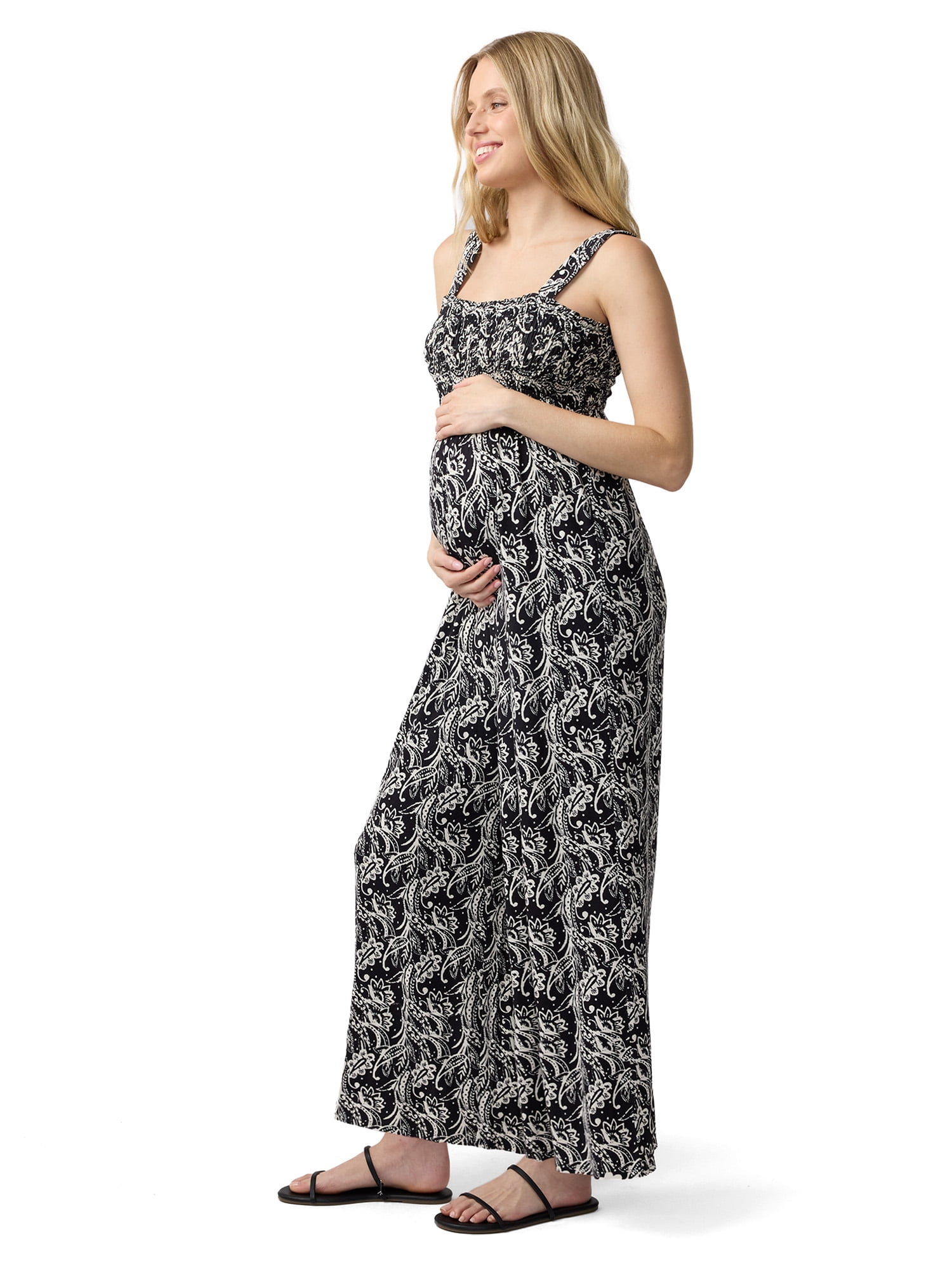 Ingrid & Isabel For Every Belly Maternity Smocked Jumpsuit, Size S-XXL