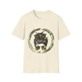 thumbnail image 2 of Camo Army Messy Women's Bun Novelty Apparel and T-shirts, 2 of 7