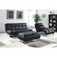 thumbnail image 5 of Coaster Dilleston Faux Leather Tufted Storage Ottoman in Black, 5 of 5