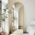 thumbnail image 6 of 71"x26" Full Length Mirror with Stand for Wall Door Rectangular/Arch Gold/Black, 6 of 6