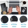 thumbnail image 3 of Mouse Pad,Vintage Peonies Desk Mat for Desktop,Desk Pad with Non-Slip Base and Stitched Edge,Extended Mousepad for Office and Home 35.4X15.7 Inch, 3 of 6