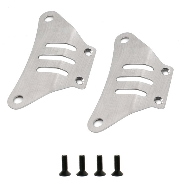 Plaques de Protection pour Châssis Tamiya TT-02 Résistantes aux Rayures, Acier Inoxydable, Installation Facile