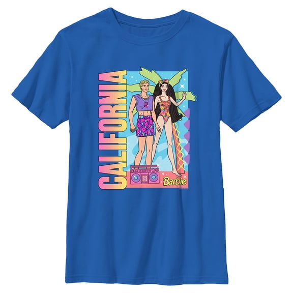 Boys Barbie California Neon Shore T Shirt