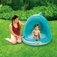 thumbnail image 2 of Play Day Inflatable Shark Shade Baby Splash Pool, Round, Blue, Ages 1-3, Unisex, 2 of 5